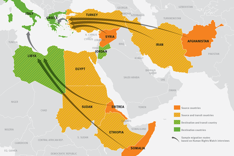 Migration journeys to the European Union