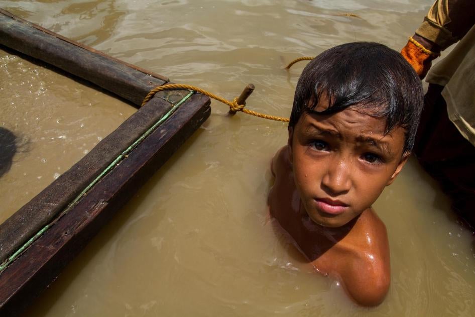 boy works at an underwater mining site