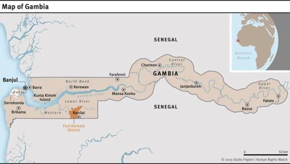 map of gambia