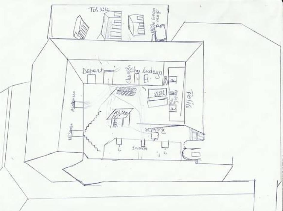 Croquis du Centre de transit de Gikondo