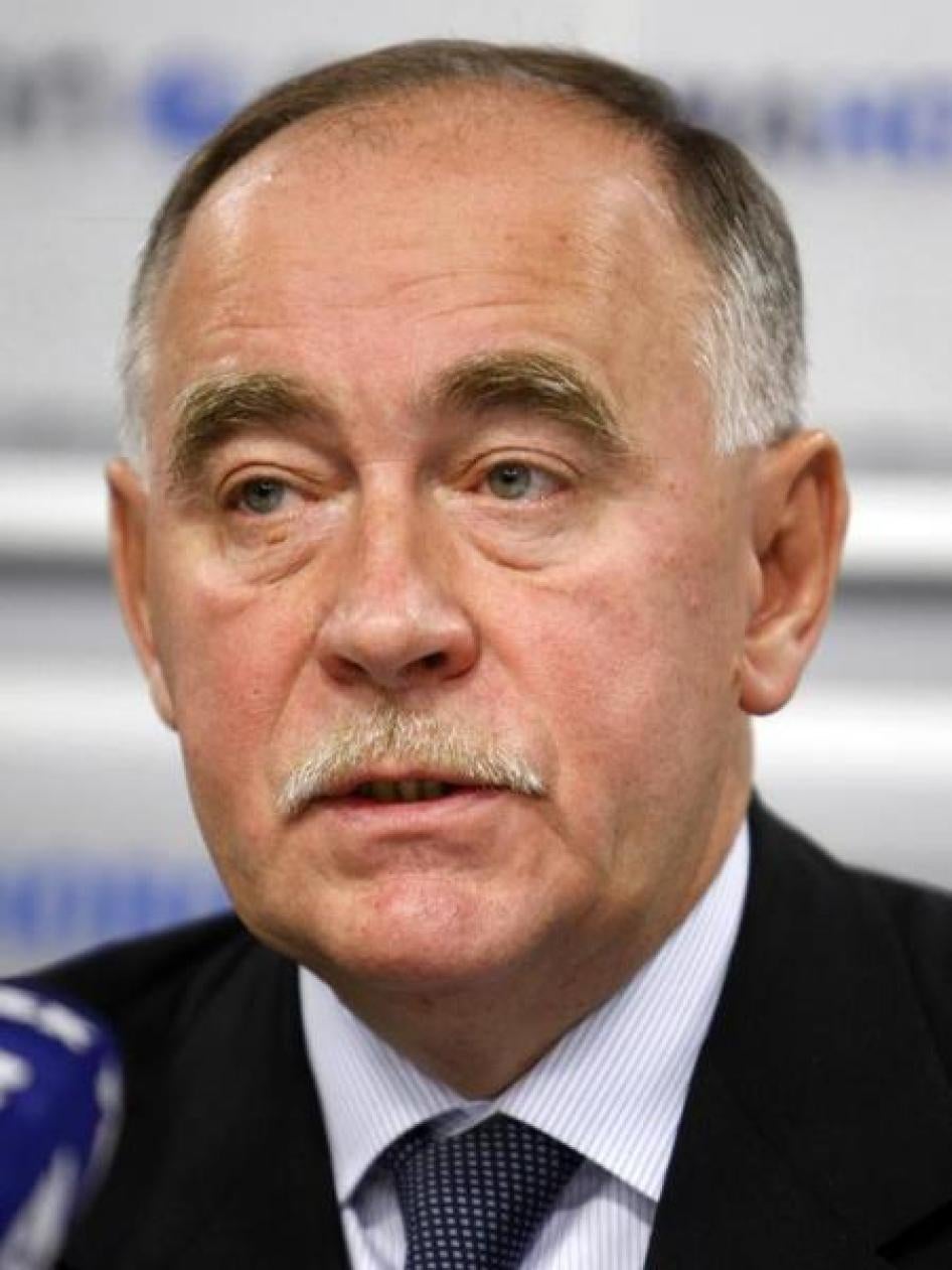 Viktor Ivanov, head of Russia's Federal Drug Control Agency, speaks during a news conference in Moscow October 7, 2009.