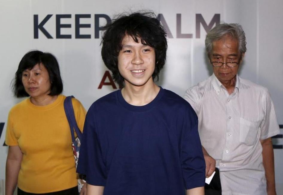 US: Release Singaporean Blogger Amos Yee  PHOTO