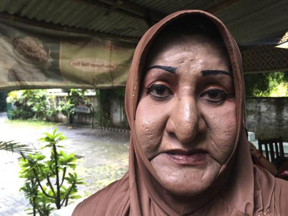 Shinta Ratri, the founder of an Islamic boarding school and mosque for transgender women in Yogyakarta, Indonesia, had to close down the institution under threats from militant Islamist groups in February 2016. It has since reopened. Photo by Kyle Knight.