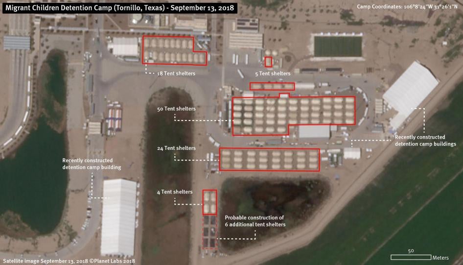 Detaining migrant children in Tornillo