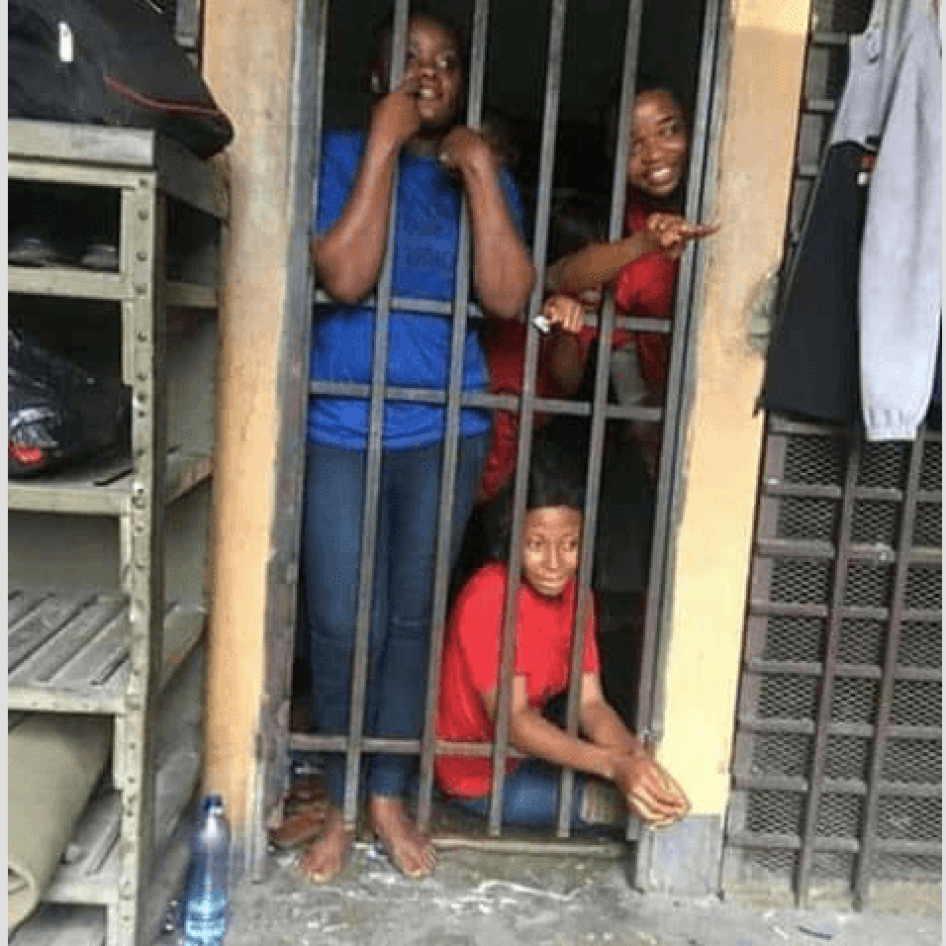 Three members from the Vigilence Citoyenne (VICI) citizens’ movement who were arrested in Kinshasa, capital of the Democratic Republic of Congo, with 14 of their colleagues on November 1, 2018. The activists were charged with incitement to civil disobedie