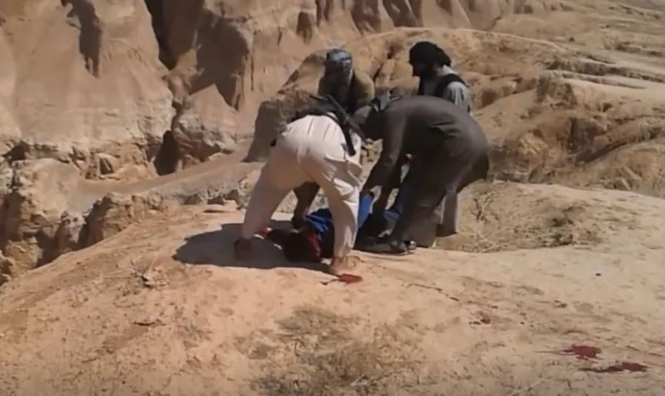 Screenshot from the video posted in June 2014 to the news website Masarrat.