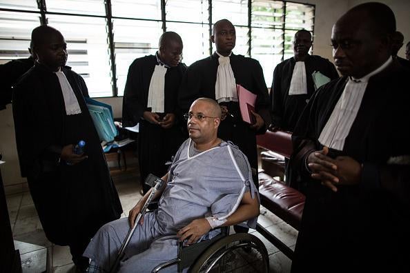 Jean-Claude Muyambo. President of the opposition SCODE political party arrested in Kinshasa on January 20, 2015.