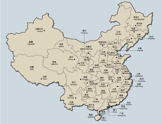 Map of China