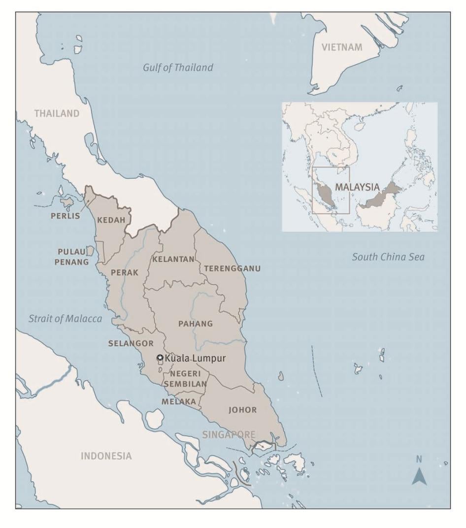 Map of Malaysia