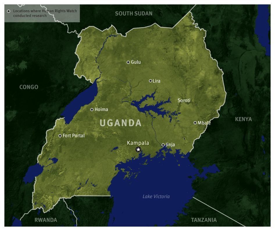 Map of Uganda