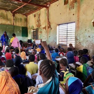 Young student's in a classroom