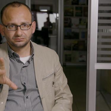 Journalist Sami al-Sai speaks to Human Rights Watch in 2018 about his detention by the Palestinan Authority the year before.