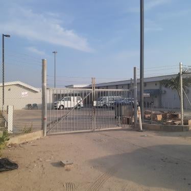 A photo showing the outside of a Guarda Nos Costa (GNC) immigration detention center in Aruba. 