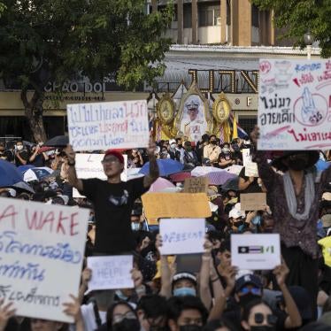 Over 10,000 people gathered in the streets around Bangkok's Democracy Monument on August 16, 2020 calling for reform in the Thai government. 