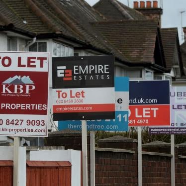 Letting agents boards in London, March 2016. 