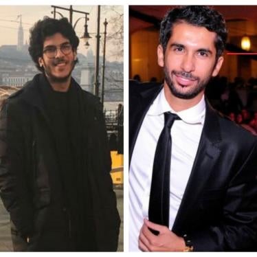 Seif Bedour, 21 (Left) and Ahmed al-Ganzoury, 40 (Right)