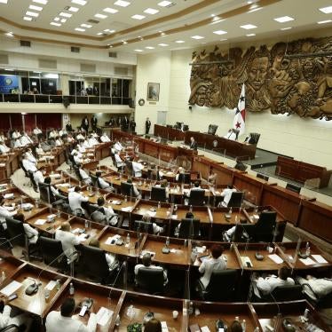 Panama's President Laurentino Cortizo delivers his first State of the Nation speech at the National Assembly in Panama City, July 1, 2020. 