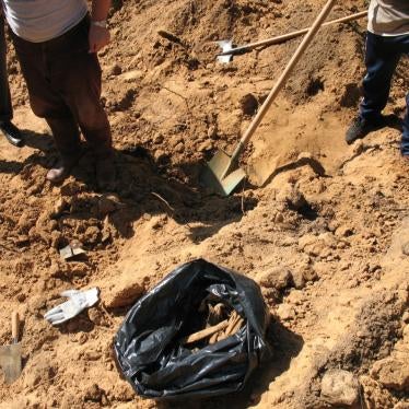 A privately funded and organized exhumation of a communist-era secret grave in summer 2010 on Mount Dajti, Albania, where the remains of 13 people were found. 