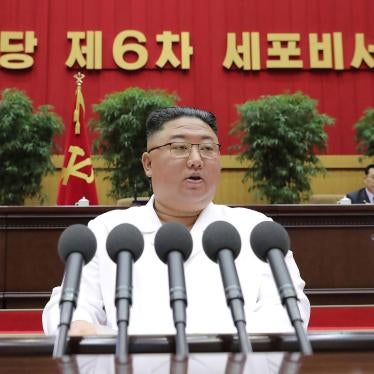 North Korean leader Kim Jong Un delivers a closing speech at the Sixth Conference of Cell Secretaries of the Workers' Party of Korea in Pyongyang, North Korea, April 8, 2021. 