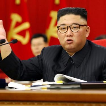 North Korean leader Kim Jong Un speaks during a Workers' Party meeting in Pyongyang, North Korea, Tuesday, June 15, 2021. 