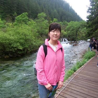 Zhang Zhan, an activist who criticized the Chinese government's handling of the COVID-19 crisis and is being held in a Shanghai prison.