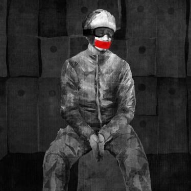 Badiucao illustration of athlete with tape across her mouth