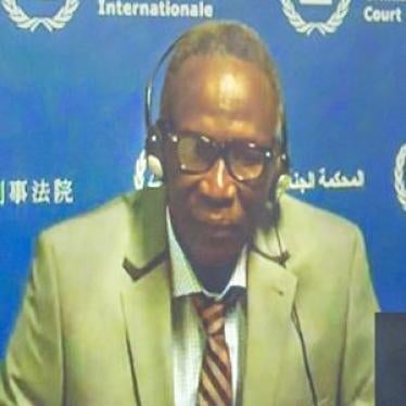 Photograph released by the ICC of Ali Mohammed Ali, known as Ali Kosheib or Kushayb, in their custody. 