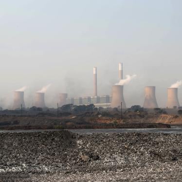 Smoke stacks at a coal plant
