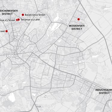 Cluster munitions attacks in Kharkiv on February 28, 2022. 