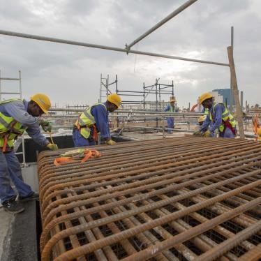 Construction workers on a job site