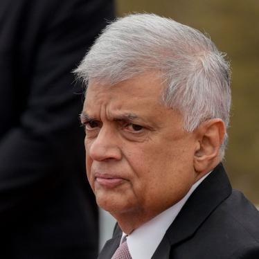 Sri Lankan president Ranil Wickremesinghe