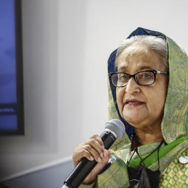 Prime Minister of Bangladesh, Sheikh Hasina speaks in Glasgow, Scotland on November 1, 2021.