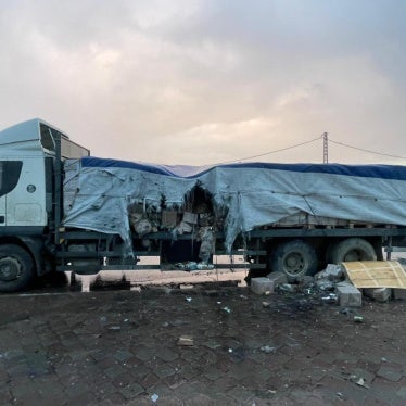 On February 5, 2024, Israeli naval gunfire hit an UNRWA aid truck carrying food.