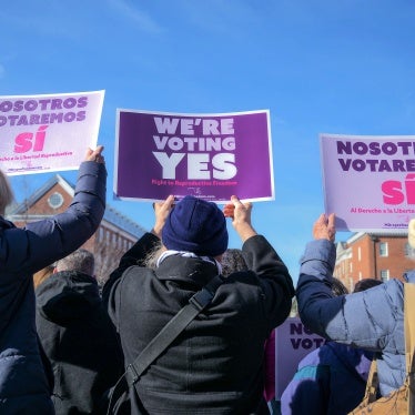 Supporters advocating for reproductive freedom during a rally launching FIRM, or Freedom in Reproduction Maryland, a group that campaigns in support of the constitutional amendment to protect abortion rights on the ballot in Maryland, October 15, 2024.