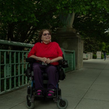 International disability rights advocate, Judy Heumann, in Washington, DC, May 11, 2021. 