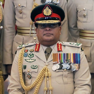 Then-Sri Lankan army chief Gen. Shavendra Silva during an event at the army headquarters in Colombo
