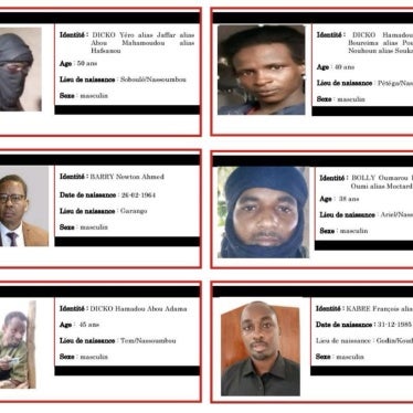 A screenshot of the list of individuals “actively wanted for criminal association in relation to a terrorist enterprise” published by Burkinabe security minister on April, 1, 2025. The list includes prominent critics of the junta, April 1, 2025.