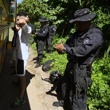 Police El Salvador State of Emergency 