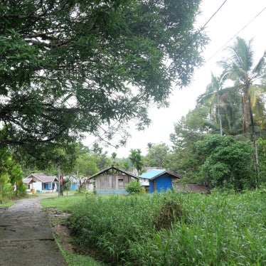 The road into Ampera village, Mandobo district, Boven Digoel Regency. The customary land of the people of Ampera village, located on the banks of the Digoel River, will become the entry point for PT. Indo Asiana Lestari (IAL) to establish its oil palm plantation in the area. 