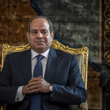Egyptian president Abdel Fattah al-Sisi.