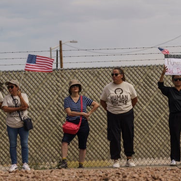 Protesters opposing mass deportations
