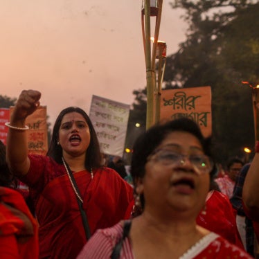 Activists attend a procession to mark the International Day for the Elimination of Violence against Women in Dhaka, Bangladesh, on November 25, 2025.
