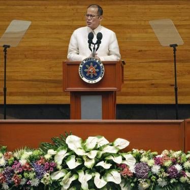 Philippine President Benigno Aquino delivers his fifth State of the Nation Address (SONA) during the joint session of the 16th Congress at the House of Representatives of the Philippines in Quezon city, metro Manila on July 28, 2014.