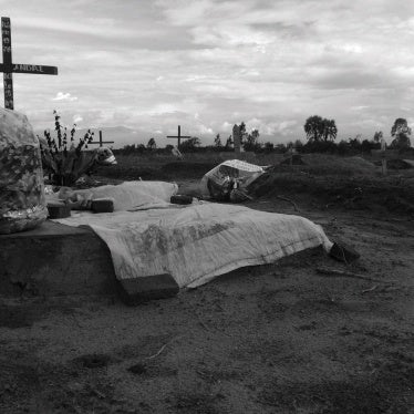 Graves of victims of the September 18, 2011 Gatumba attack.