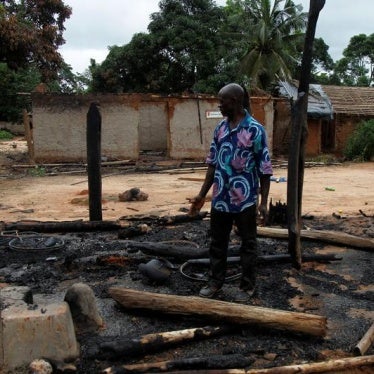 A farmer evicted from the Mont Peko National Park walks in the remains of his village that was destroyed during an eviction operation of farmers inside the Mont Peko National Park in Duekoue department, western Ivory Coast August 1, 2016.