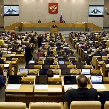 State Duma, the lower house of parliament, in session in Moscow, Russia on April 19, 2016.