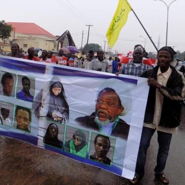 Protesters from the Islamic Movement of Nigeria