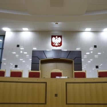 Picture shows Poland's constitutional court in Warsaw, Poland, January 11, 2016.