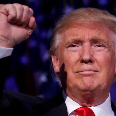 President-elect Donald Trump speaks at his election night rally in Manhattan, New York.