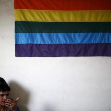 A reveller gets ready to take part in a LGBT pride parade to mark Gaijatra Festival, also known as the festival of cows, in Kathmandu, Nepal August 30, 2015.